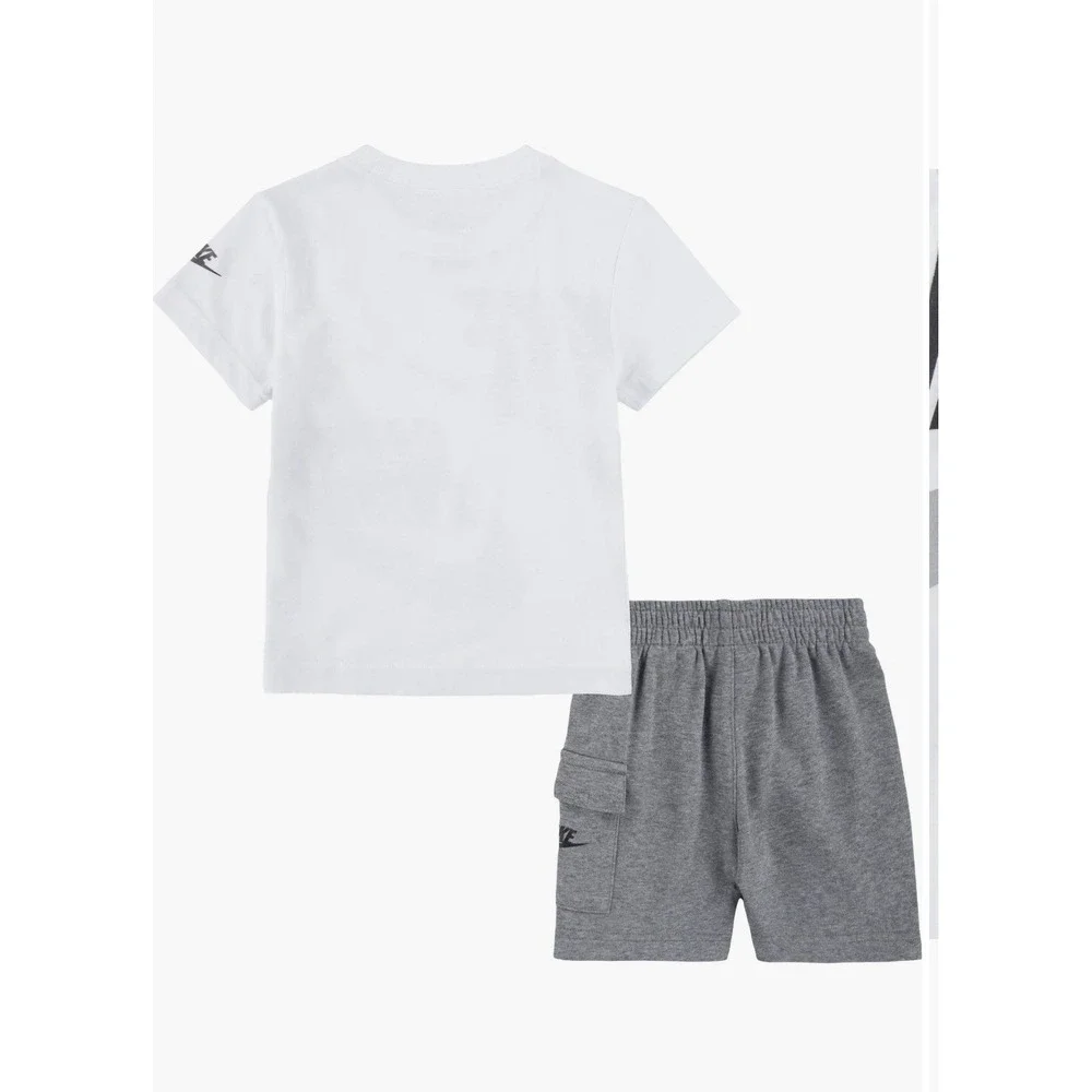 Nike Kids' T-Shirt Top  & Cargo Shorts Set Toddler 2T Boys Athletic Play Set New